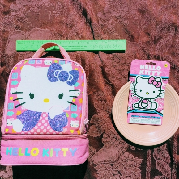 Hello Kitty Other - 🐈Hello Kitty Lunch Zip Bag w/🐱Tattoos